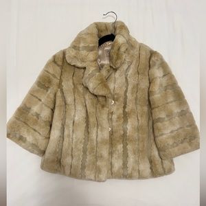 Juicy Couture blonde faux fur jacket